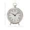 6" Silver Stainless Steel & Aluminum Round Clock